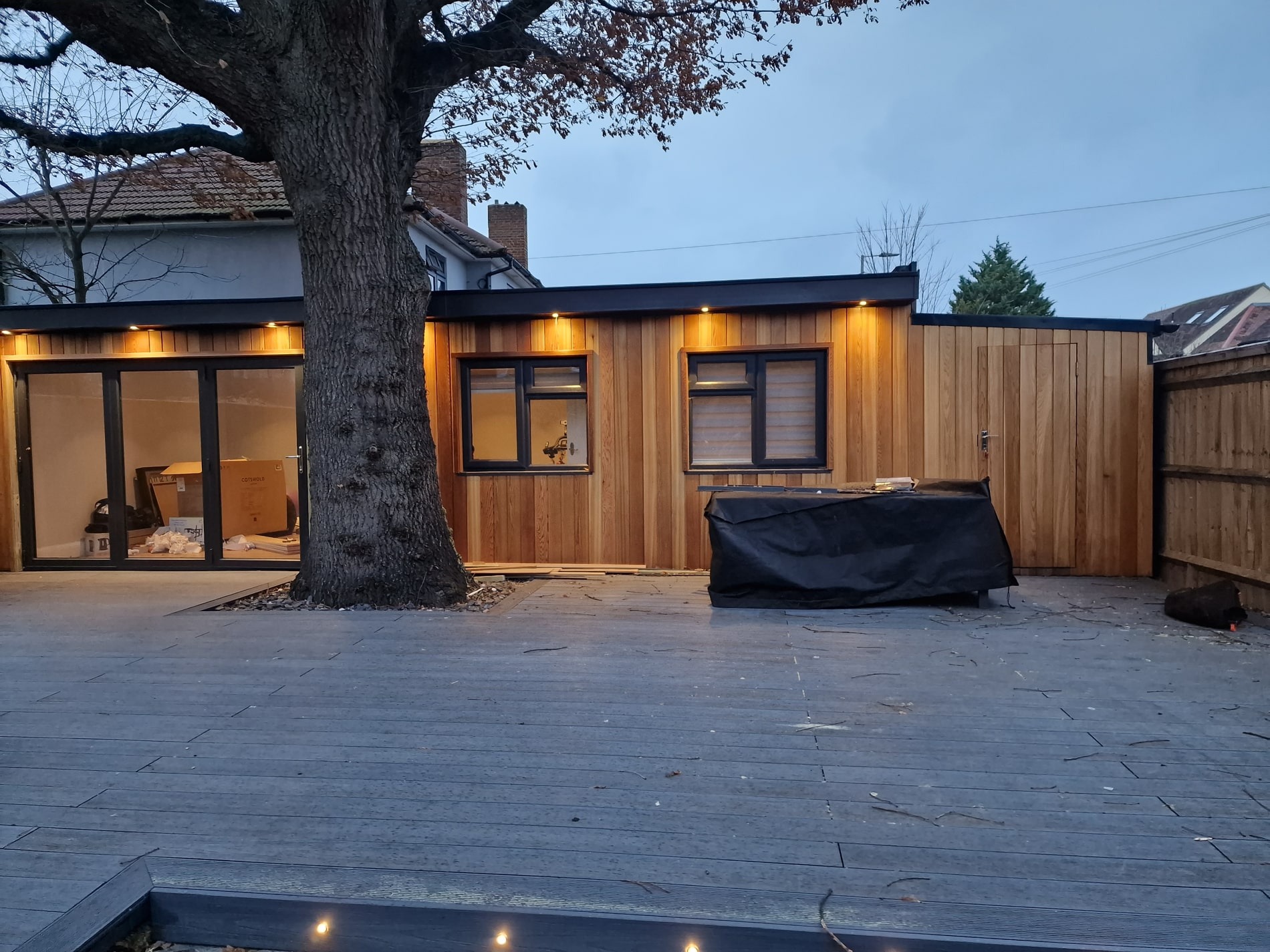 Bespoke cedar-clad garden room